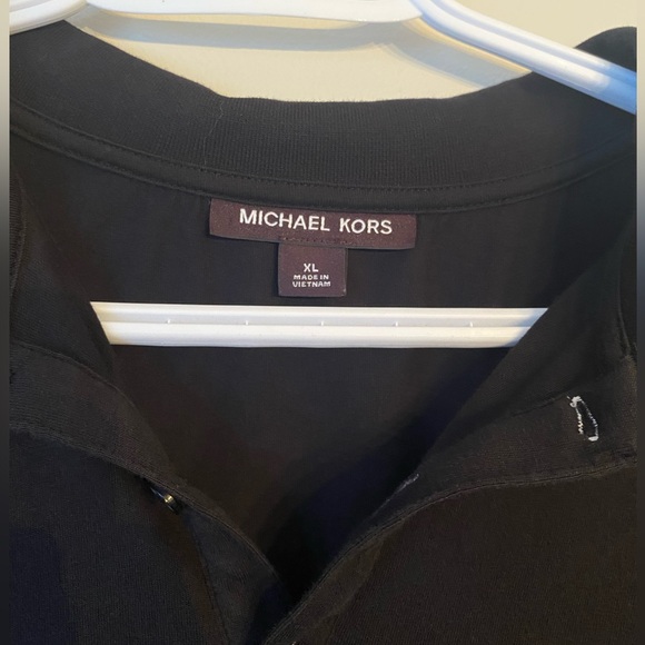Men’s Michael Kors Black Polo Shirt - Picture 3 of 4